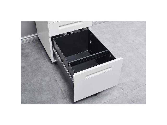 Metalen bureau archiefkast - 3 lades - afbeelding 7 van  8