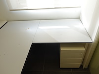 Metalen bureaumeubel + volkern bovenblad - afbeelding 4 van  6