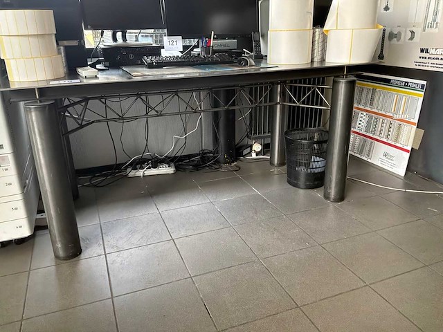 Metalen bureautafel (2x) - afbeelding 6 van  7