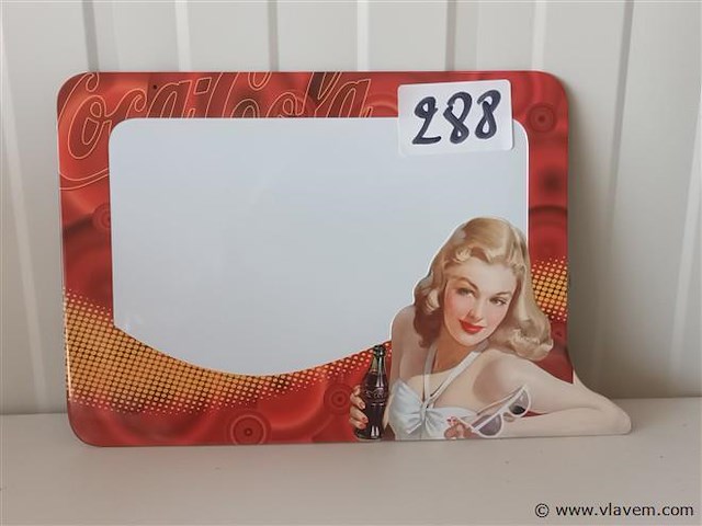 Metalen coca cola bord - afbeelding 1 van  3