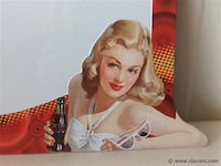 Metalen coca cola bord - afbeelding 2 van  3