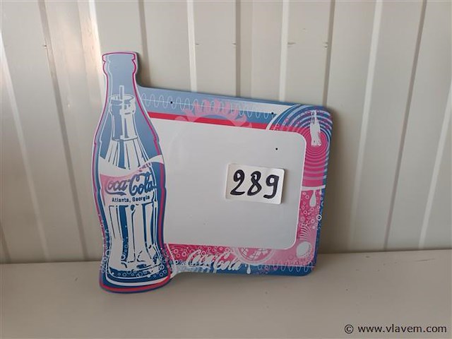 Metalen coca cola bord - afbeelding 1 van  3