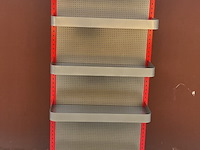 Metalen display-/winkelrek van loctite teroson - 4 laadvlakken/legplanken
