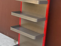 Metalen display-/winkelrek van loctite teroson - 4 laadvlakken/legplanken - afbeelding 3 van  6