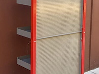 Metalen display-/winkelrek van loctite teroson - 4 laadvlakken/legplanken - afbeelding 4 van  6