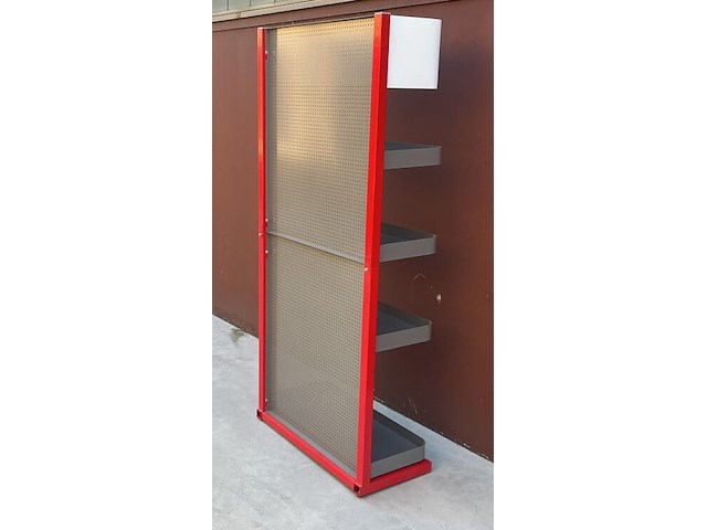 Metalen display-/winkelrek van loctite teroson - 4 laadvlakken/legplanken - afbeelding 5 van  6