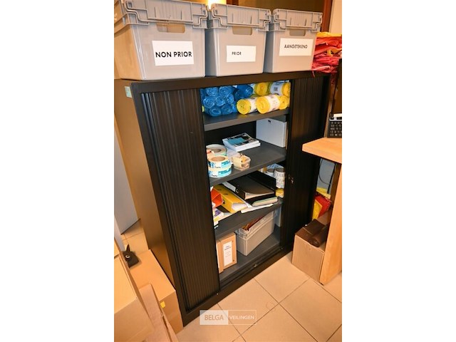 Metalen dossierkast met roldeuren - afbeelding 3 van  4