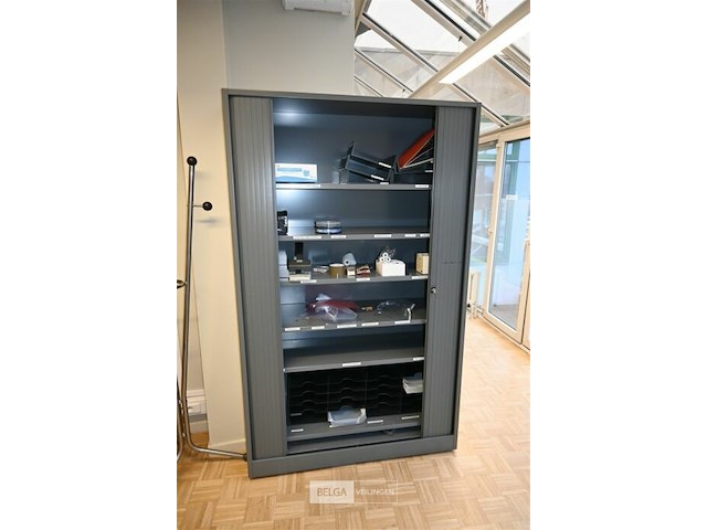 Metalen dossierkast met roldeuren - afbeelding 3 van  4