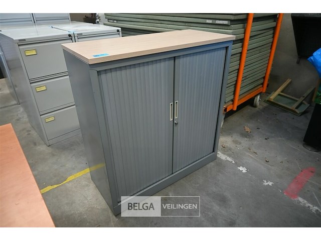 Metalen dossierkast met roldeuren - afbeelding 1 van  4