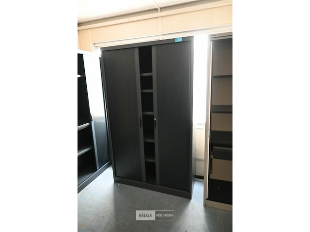 Metalen dossierkast met roldeuren - afbeelding 1 van  3