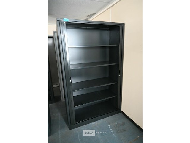 Metalen dossierkast met roldeuren - afbeelding 3 van  4