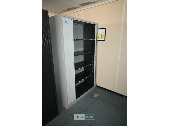 Metalen dossierkast met roldeuren - afbeelding 1 van  3