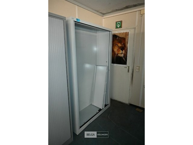 Metalen dossierkast met roldeuren - afbeelding 1 van  3