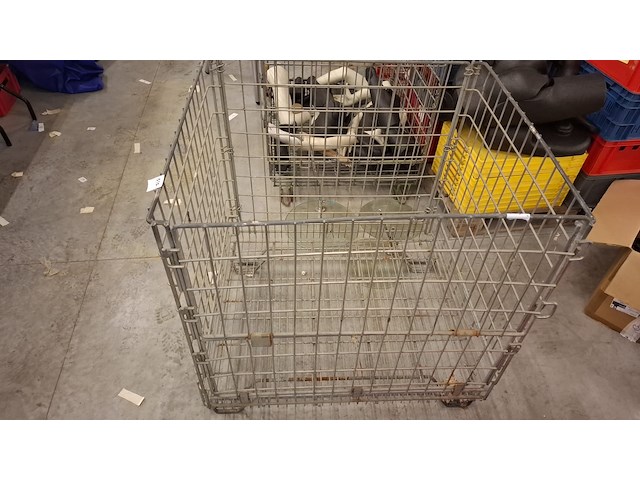 Metalen draadcontainer - afbeelding 1 van  1