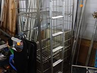 Metalen draadkooi op wielen - afbeelding 2 van  3