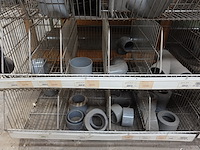 Metalen draadmanden + inhoud pvc koppelstukken - afbeelding 6 van  7