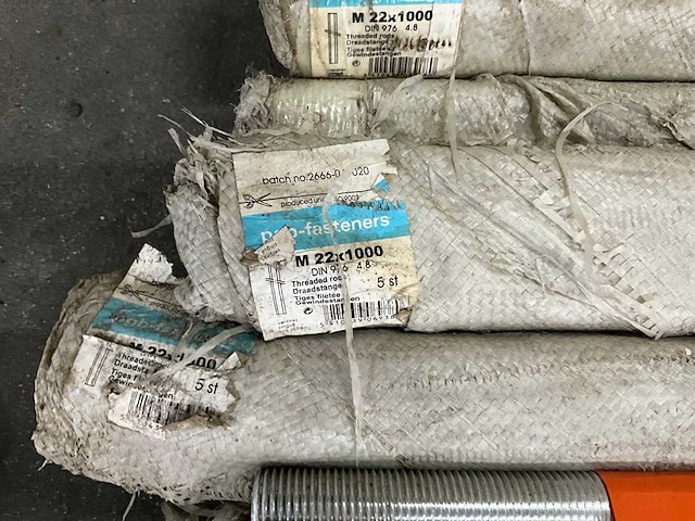 Metalen draadstangen verzinkt m22 pgb (90x) - afbeelding 9 van  10