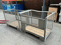 Metalen euro stapelkrat (2x) - afbeelding 1 van  7