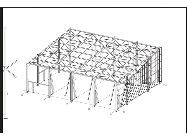 Metalen frame (staal) - tertiaire werkplaats - afbeelding 5 van  5
