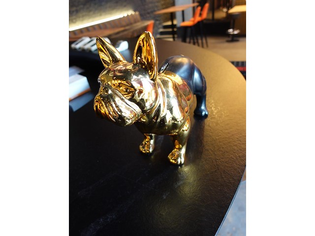 Metalen franse buldog - afbeelding 1 van  2