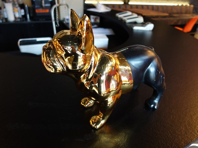 Metalen franse buldog - afbeelding 2 van  2