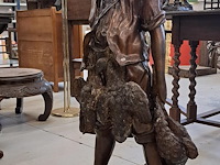 Metalen gebronzeerd beeld - afbeelding 1 van  2