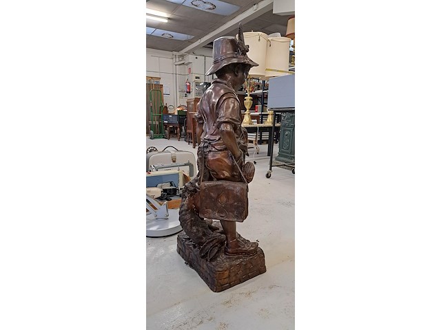 Metalen gebronzeerd beeld - afbeelding 2 van  2