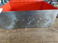 Metalen geldkoffer met sleutel - afbeelding 2 van  3