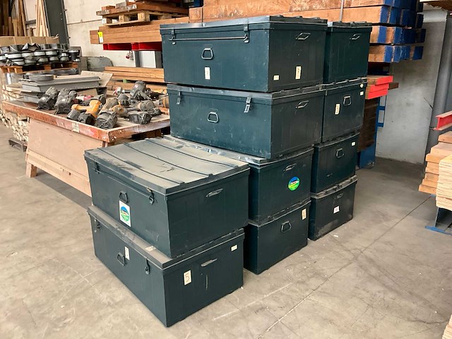 Metalen gereedschapskoffer (10x) - afbeelding 1 van  5