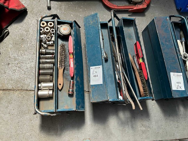 Metalen gereedschapskoffer (2x) - afbeelding 3 van  3