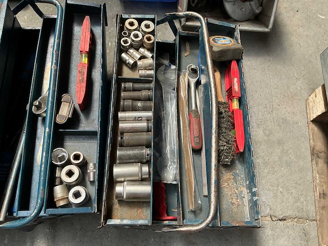 Metalen gereedschapskoffer (2x) - afbeelding 3 van  4