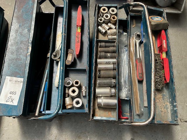 Metalen gereedschapskoffer (2x) - afbeelding 4 van  4