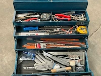 Metalen gereedschapskoffer met inhoud - afbeelding 5 van  7