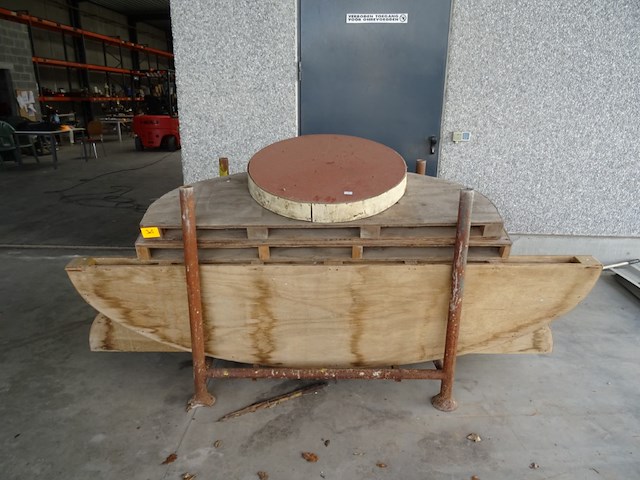 Metalen houder + 11x houten profiel - afbeelding 1 van  3