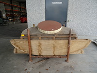 Metalen houder + 11x houten profiel - afbeelding 1 van  3