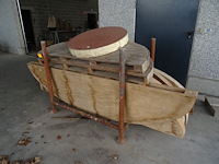 Metalen houder + 11x houten profiel - afbeelding 2 van  3