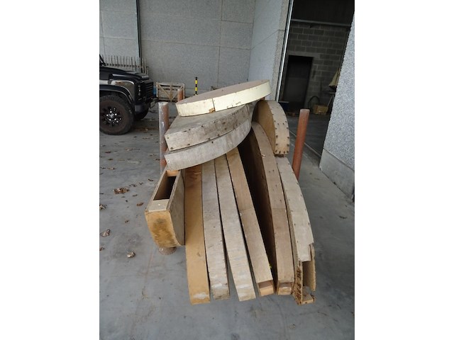 Metalen houder + 11x houten profiel - afbeelding 3 van  3