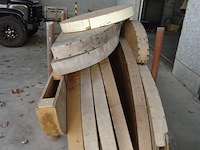 Metalen houder + 11x houten profiel - afbeelding 3 van  3