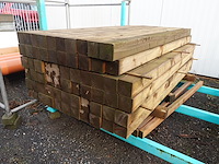 Metalen houder + houten palen - afbeelding 3 van  3