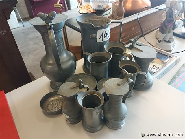 Metalen kannen. 12 stuks - afbeelding 2 van  3