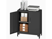 Metalen kantoorkast met afsluitbare deuren - afbeelding 3 van  7