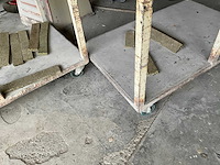 Metalen kar (3x) + 2 metalen schragen - afbeelding 4 van  8