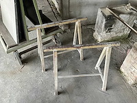 Metalen kar (3x) + 2 metalen schragen - afbeelding 8 van  8