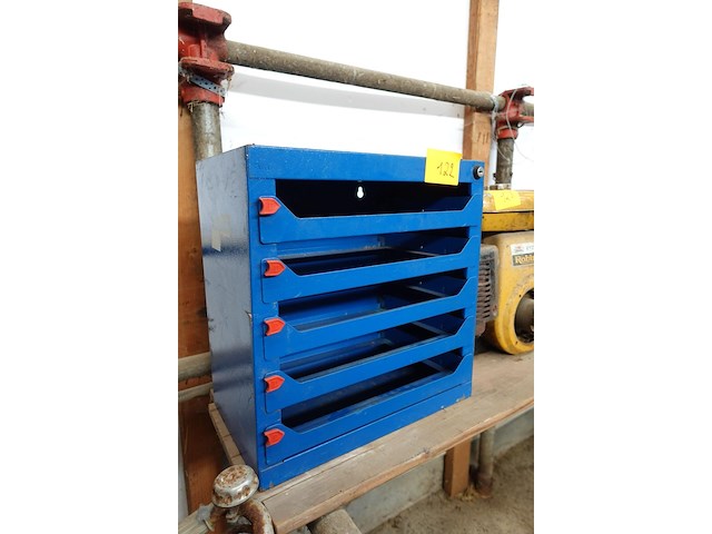 Metalen kast b.42cm - h.43cm - d.25cm - afbeelding 2 van  4
