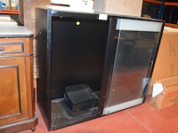 Metalen kast met 2 glazen schuifdeuren, geen leggers 120x100x45 cm - afbeelding 3 van  5