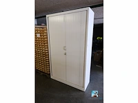 Metalen kast met luiken