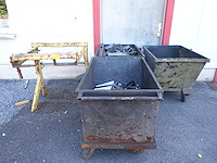 Metalen kiepbak-kantelmechanisme + 3x verrijdbare container - afbeelding 1 van  5