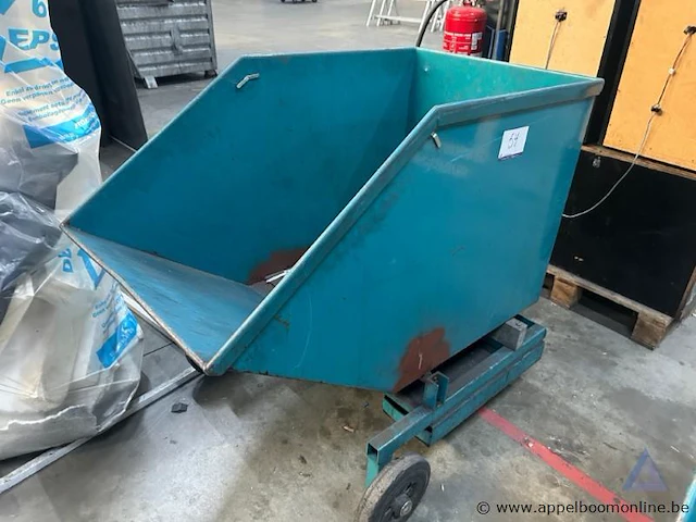 Metalen kiepcontainer - afbeelding 1 van  2
