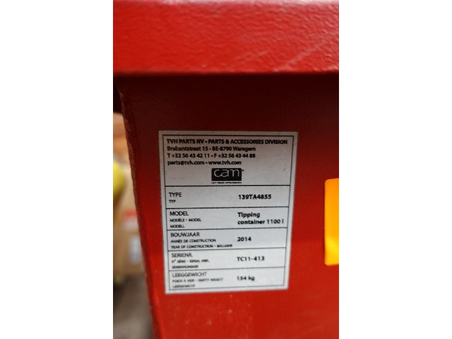 Metalen kipbak - afbeelding 3 van  4