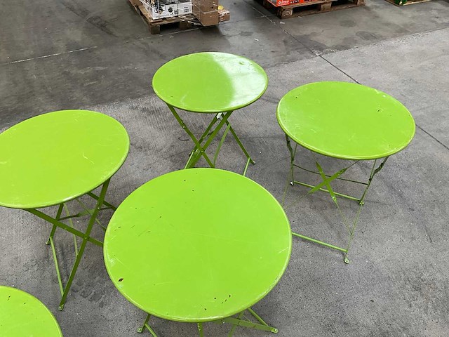 Metalen klaptafel (6x) - afbeelding 4 van  6